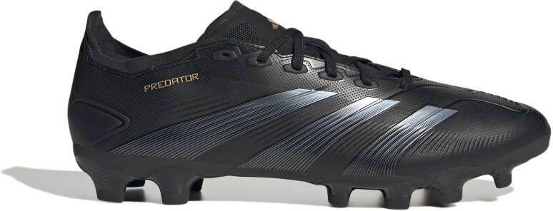 adidas Predator League Gras Kunstgras Voetbalschoenen (MG) Zwart Grijs Goud