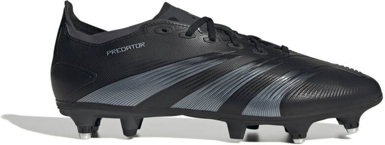 adidas Predator League IJzeren-Nop Voetbalschoenen (SG) Zwart Grijs