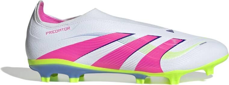 Adidas Predator League Veterloze Gras Kunstgras Voetbalschoenen (MG) Wit Roze Neongeel
