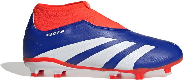 Adidas Predator League Veterloze Gras Voetbalschoenen (FG) Kids Blauw Wit Rood