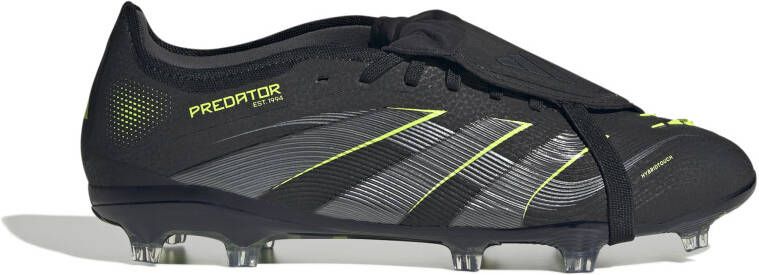 Adidas Predator Pro FT Gras Voetbalschoenen (FG) Zwart Donkergrijs Neongeel