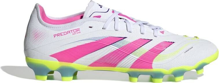 Adidas Predator Pro Gras Kunstgras Voetbalschoenen (MG) Wit Roze Neongeel