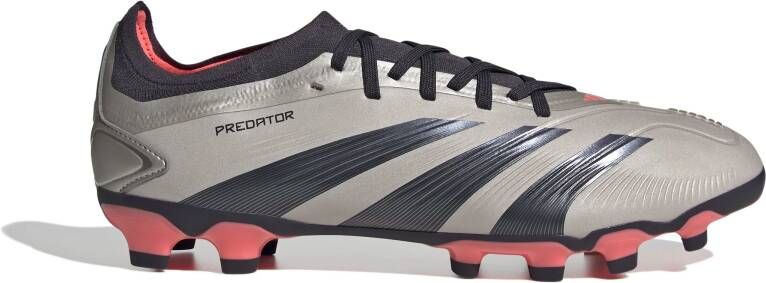adidas Predator Pro Gras Kunstgras Voetbalschoenen (MG) Zilver Zwart Roze