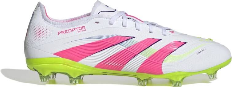 Adidas Predator Pro Gras Voetbalschoenen (FG) Wit Roze Neongeel
