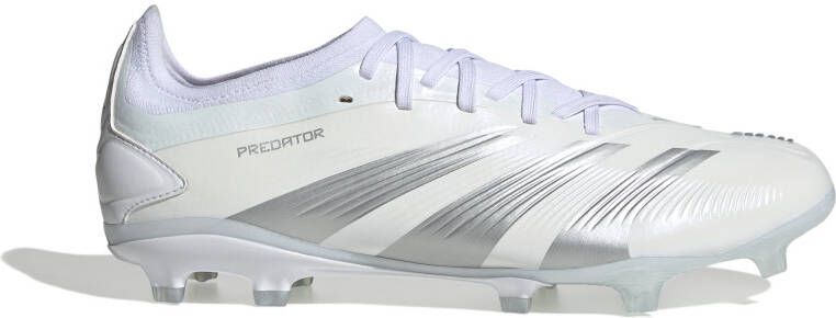 Adidas Predator Pro Gras Voetbalschoenen (FG) Wit Zilver