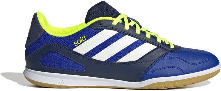 Adidas Super Sala III Zaalvoetbalschoenen (IN) Blauw Donkerblauw Wit Neongeel