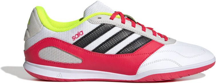 Adidas Super Sala III Zaalvoetbalschoenen (IN) Wit Rood Grijs Geel