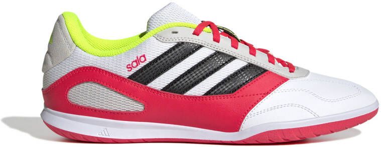 Adidas Super Sala III Zaalvoetbalschoenen (IN) Wit Rood Grijs Geel