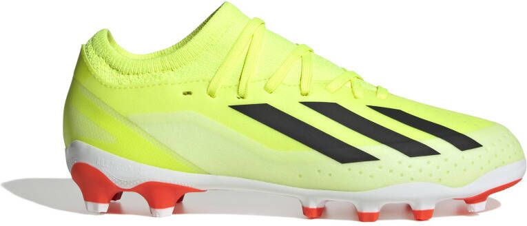 Adidas X Crazyfast League Gras Kunstgras Voetbalschoenen (MG) Kids Geel Zwart Wit