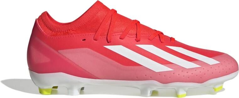 Adidas X Crazyfast League Gras Voetbalschoenen (FG) Felrood Wit Geel