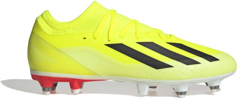 adidas X Crazyfast League IJzeren-Nop Voetbalschoenen (SG) Felgeel Zwart Wit