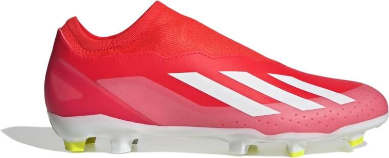 adidas X Crazyfast League Veterloze Gras Voetbalschoenen (FG) Felrood Wit Geel