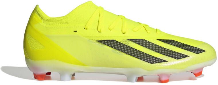 adidas X Crazyfast Pro Gras Voetbalschoenen (FG) Geel Zwart Wit