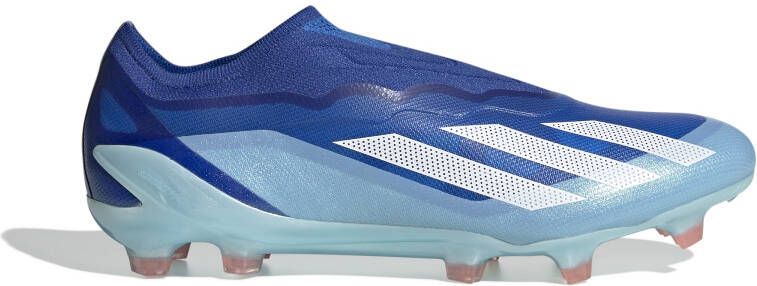 Adidas X Crazyfast.1 Veterloze Gras Voetbalschoenen (FG) Blauw Lichtblauw Wit