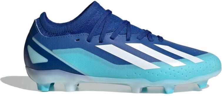 Adidas X Crazyfast.3 Gras Voetbalschoenen (FG) Kids Blauw Lichtblauw Wit