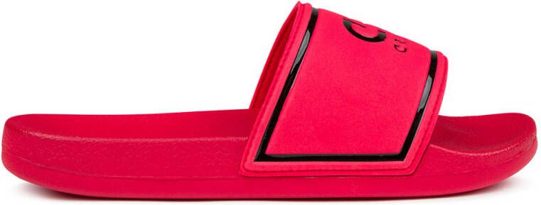 Cruyff Agua Copa Slippers Rood Zwart