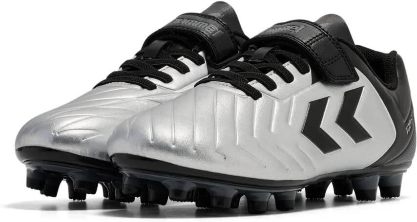 Hummel TOP STAR VC 2.0 Gras Voetbalschoenen (FG) Kids Zilver Zwart