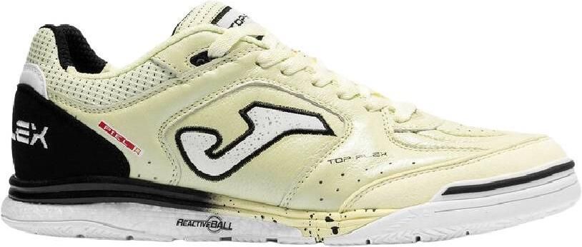 Joma Top Flex Rebound Zaalvoetbalschoenen (IN) Lichtgeel Zwart Wit