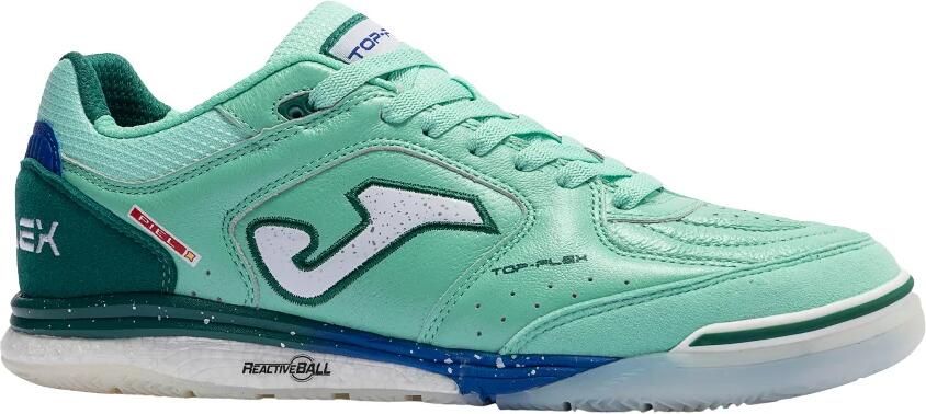 Joma Top Flex Rebound Zaalvoetbalschoenen (IN) Turquoise Groen Wit Blauw