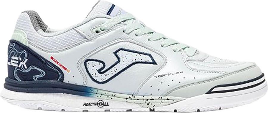Joma Top Flex Rebound Zaalvoetbalschoenen (IN) Wit Donkerblauw