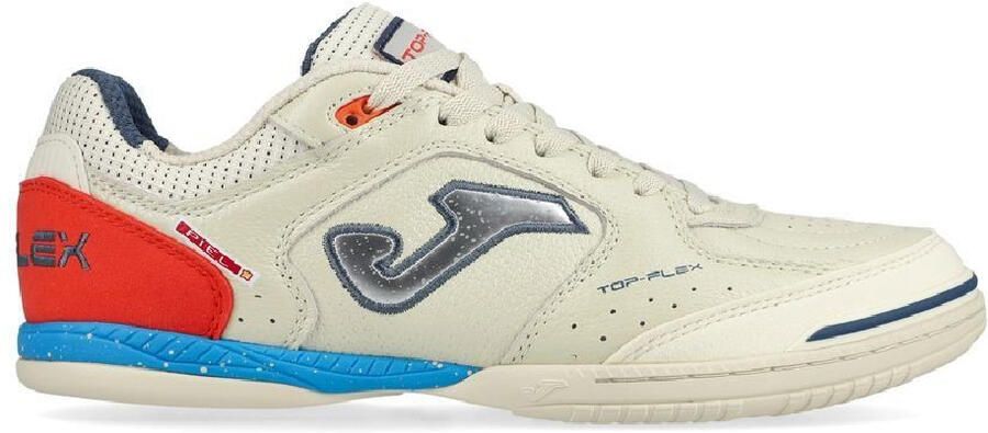 Joma Top Flex Zaalvoetbalschoenen (IN) Beige Blauw Felrood Zilver