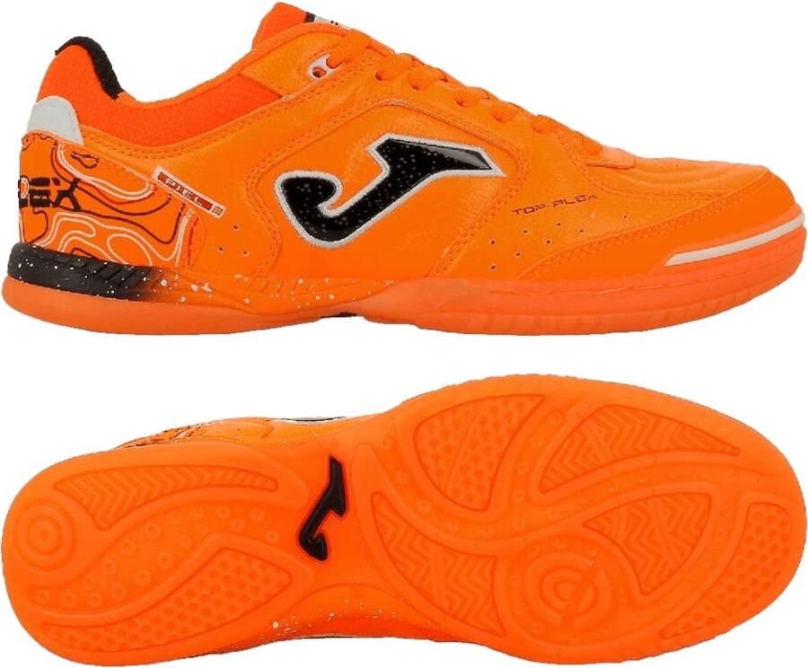 Joma Top Flex Zaalvoetbalschoenen (IN) Oranje Zwart Zilver