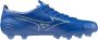 Mizuno Alpha Japan Gras Voetbalschoenen (FG) Blauw Wit Goud - Thumbnail 2