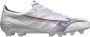Mizuno Alpha Japan Gras Voetbalschoenen (FG) Wit Rood Blauw - Thumbnail 2