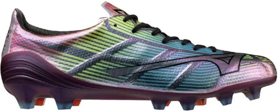 Mizuno Alpha II Japan Gras Voetbalschoenen (FG) Zilver Zwart Blauw