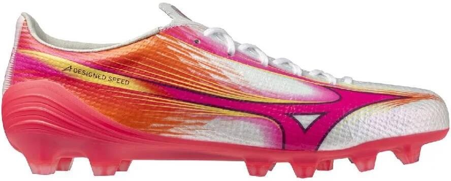 Mizuno Alpha III Japan Gras Voetbalschoenen (FG) Wit Roze Oranje