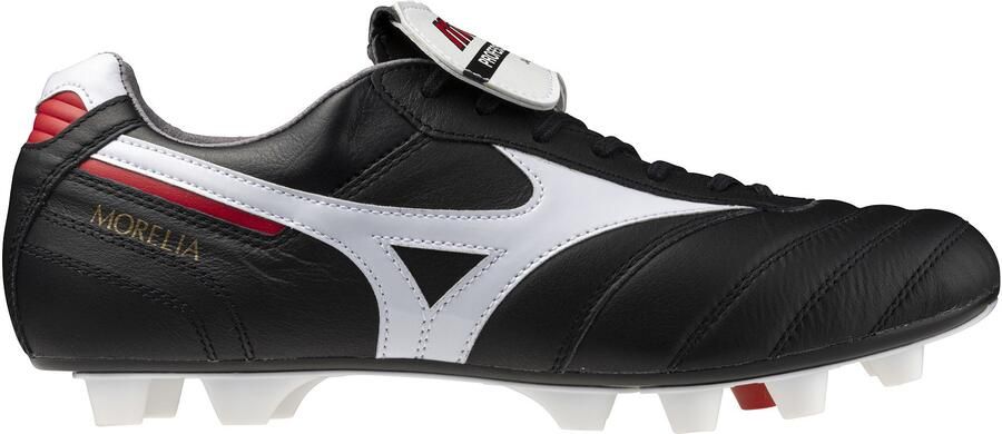 Mizuno Morelia II Japan Gras Kunstgras Voetbalschoenen (MG) Zwart Wit Rood