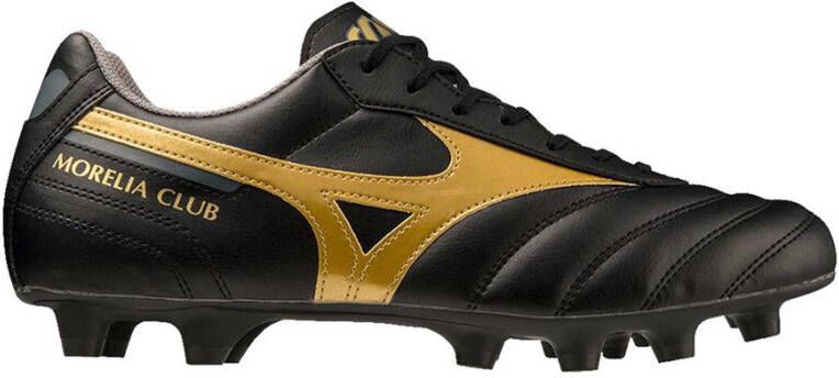 Mizuno Morelia II Club Gras Voetbalschoenen (FG) Zwart Goud