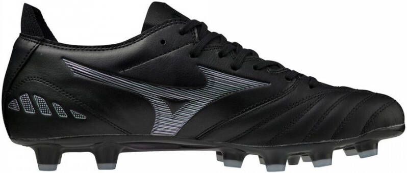 Mizuno Morelia Neo III Pro Gras Voetbalschoenen (FG) Zwart Grijs - Foto 2