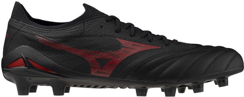 Mizuno Morelia Neo IV Beta Elite Gras Voetbalschoenen (FG) Zwart Rood