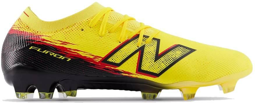 New Balance Furon V8 Elite Gras Voetbalschoenen (FG) Geel Zwart Rood