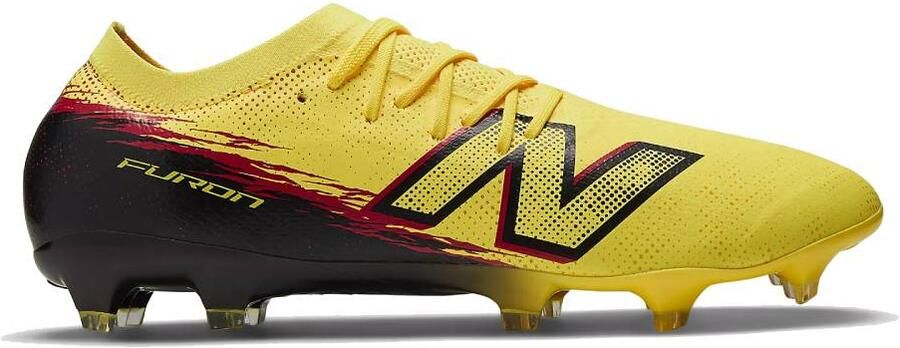 New Balance Furon V8 Pro Gras Voetbalschoenen (FG) Geel Zwart Rood