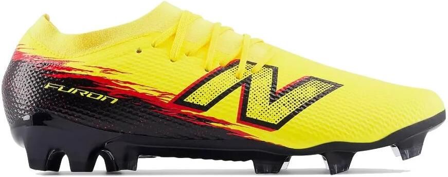 New Balance Furon V8 Team Gras Voetbalschoenen (FG) Geel Zwart Rood
