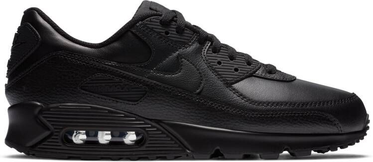 Nike Air Max 90 Sneakers Heren Zwart Mesh Synthetisch