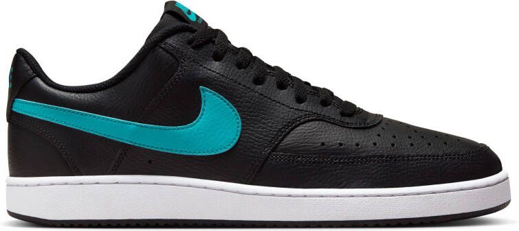 Nike Court Vision Low Sneakers Zwart Turquoise Wit
