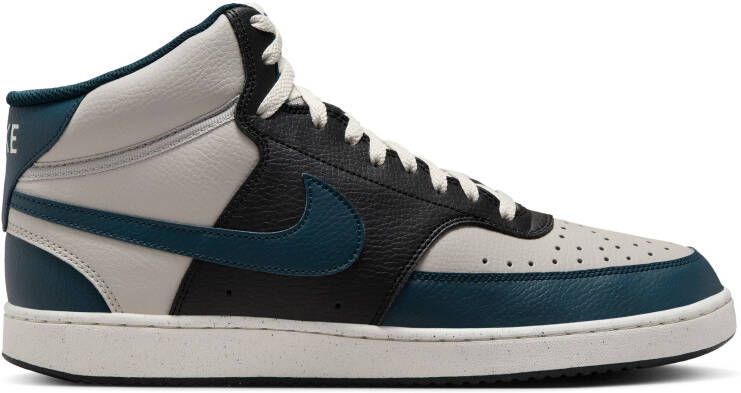 Nike Court Vision Mid Next Nature Sneakers Beige Zwart Groen
