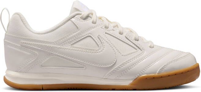 Nike Gato LV8 Zaalvoetbalschoenen (IN) Kids Wit Bruin