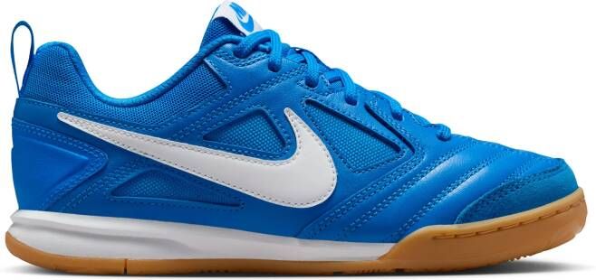Nike Gato Zaalvoetbalschoenen (IN) Kids Blauw Wit Bruin