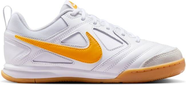 Nike Gato Zaalvoetbalschoenen (IN) Kids Wit Goud Bruin