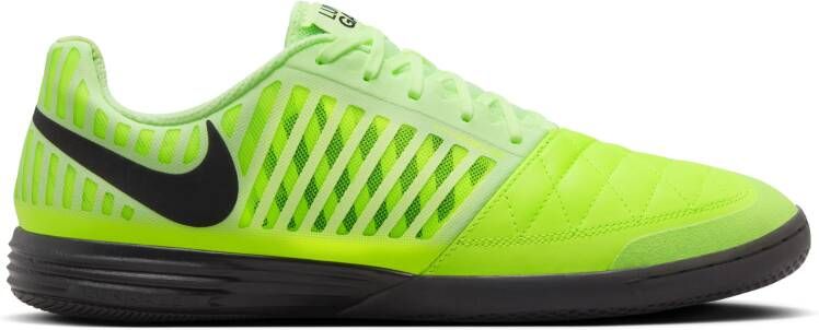 Nike Lunar Gato II Zaalvoetbalschoenen (IN) Neongeel Zwart Grijs - Foto 2