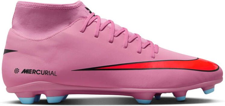 Nike Mercurial Superfly 10 Club Gras Kunstgras Voetbalschoenen (MG) Roze Felrood Lichtblauw