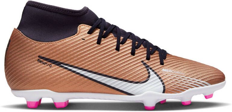 Nike Mercurial Superfly 9 Club Gras Kunstgras Voetbalschoenen (MG) Brons Zwart Wit