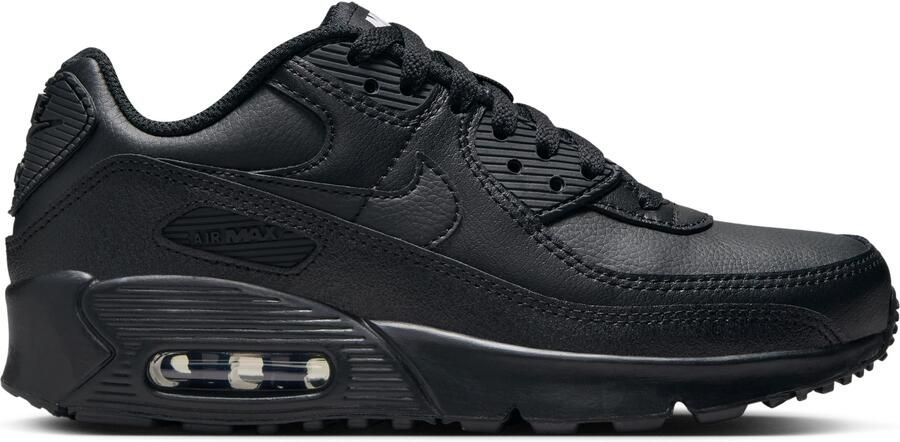 Nike Air Max 90 Leather Sneakers Kids Zwart - Foto 2