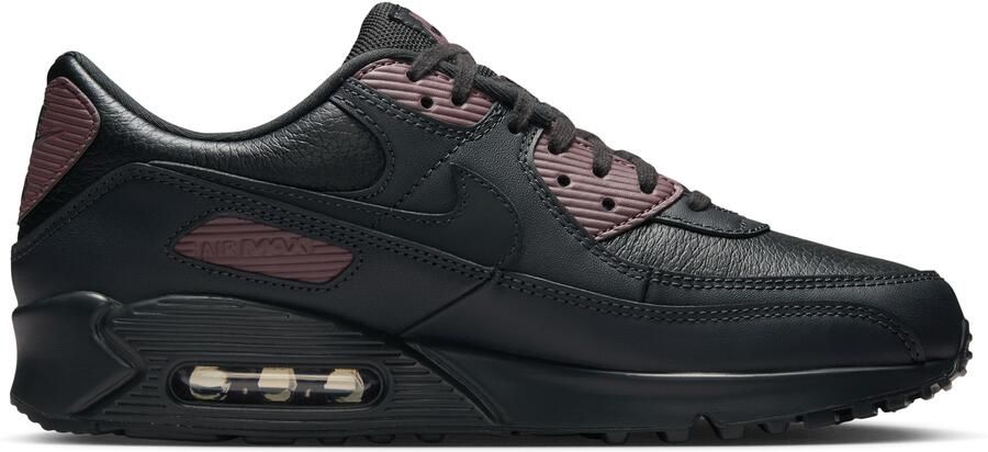 Nike Air Max 90 Sneakers Heren Zwart Mesh Synthetisch