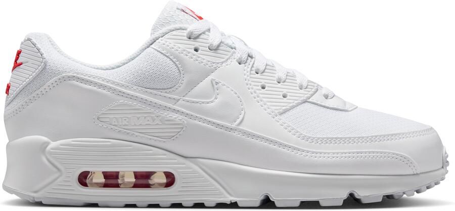 Nike Air Max 90 Sneakers Wit Felrood - Foto 1