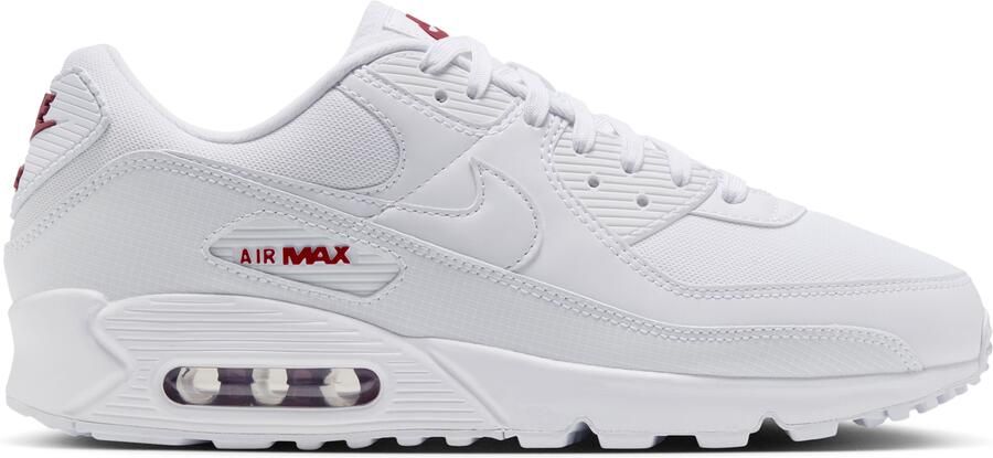 Nike Air Max 90 Sneakers Wit Tough Red - Foto 1
